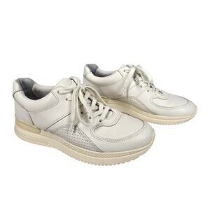 O BY EVERLANE “THE TRAINER” SNEAKERS – WHITE LEATHER – MEN’S 5.5 / WOMEN’S 7.5